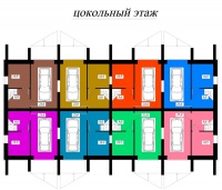 Таунхаус в Элите - Планировка цокольный этаж