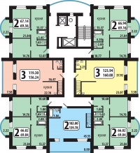 Рябиновый сад, 7 (Елены Стасовой, 40к) - Планировка