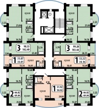 Рябиновый сад, 7 (Елены Стасовой, 40к) - Планировка