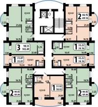 Рябиновый сад, 7 (Елены Стасовой, 40к) - Планировка