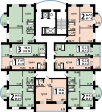 Рябиновый сад, 7 (Елены Стасовой, 40к) - Планировка
